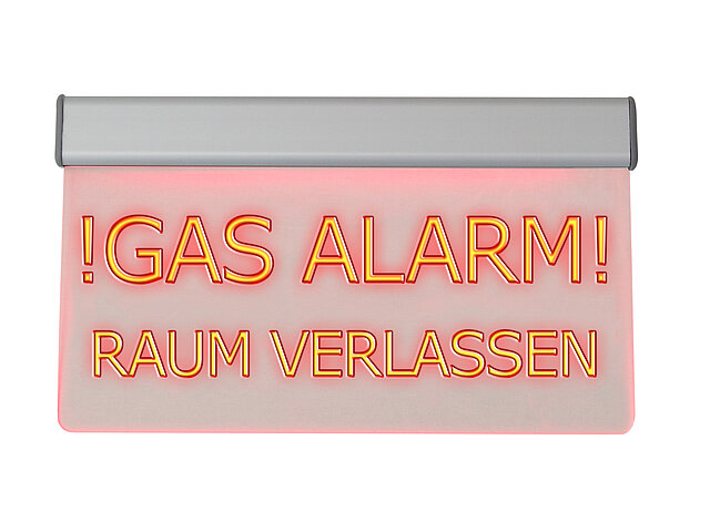 LS-GArv-230 LED-Leuchttransparent „Gasalarm! Raum verlassen!“