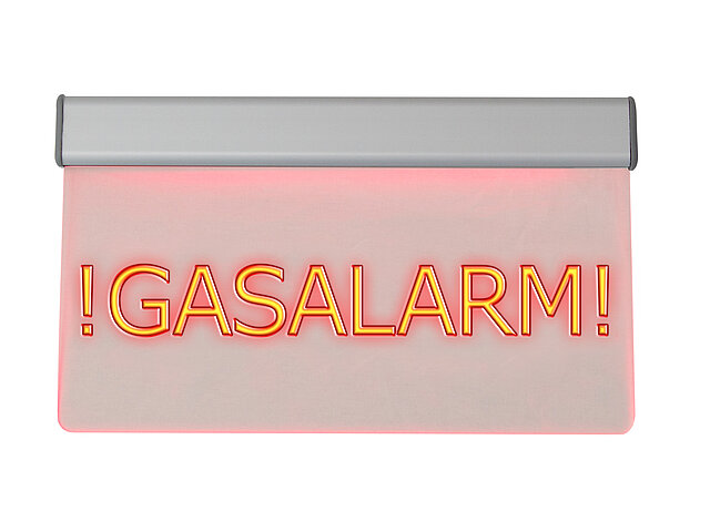 LS-GA-230 LED-Leuchttransparent „Gasalarm!“